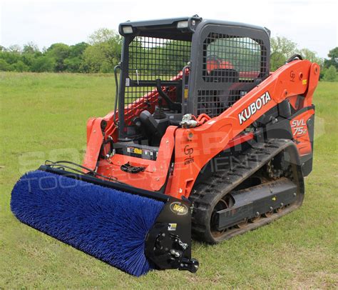 broom sweeper skid steer|broom attachment for skid steer.